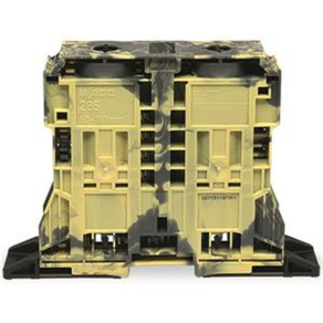   WAGO 285-1167 2 vezetékes átmenő sorkapocs185 mm2, sötét szürke-sárga