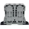 Wago 285-1161 2 vezetékes nagyáramú átmenő sorkapocs, 185 mm², POWER CAGE CLAMP, oldalsó jelölőnyílások, rögzítőperemmel, szürke