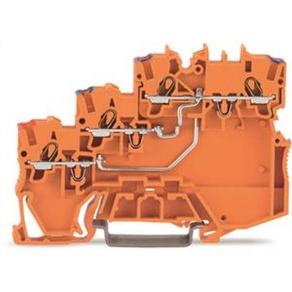   WAGO 2000-5372 3 vezetékes érzékelő betápsorkapocsPNP-kapcsoló szenzorokhoz, narancssárga