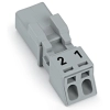 Wago 890-252 WINSTA® MINI dugó, 2 pólusú, B kódolású, 1,5 mm², 16 A, szürke