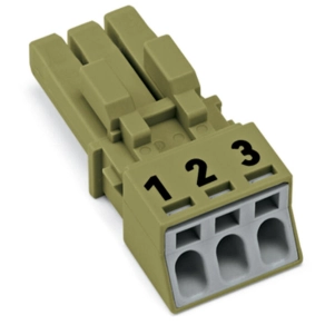 Wago 890-263 WINSTA® MINI aljzat, 3 pólusú, B kódolású, 1,5 mm², világoszöld