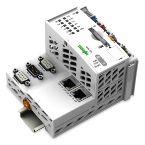 Wago 750-8208 PFC200 vezérlő, kompakt PLC, 2 Ethernet-interfész, RS-232/485, CAN, CANopen, PROFIBUS DP master, WAGO-I/O-PRO V2.3