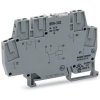 Wago 859-303 relémodul, 12 V DC, 1 váltóérintkező, piros állapotjelzés, 6 mm széles, 2,5 mm², szürke