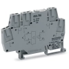 Wago 859-756 optocsatoló modul, 24 V DC bemenet, 4–6,25 V DC kimenet, 0,5 A, háromvezetékes, pozitív kapcsolás, 10 kHz, piros állapotjelző, 6 mm széles, szürke