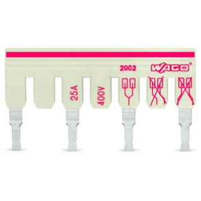   WAGO 2002-475/011-000 Használatra kész lépcsőzetes áthidalószigetelt 3 irányú (1-3-5), világosszürke