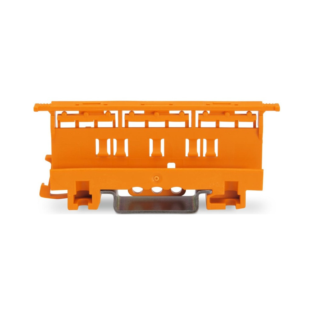 Wago vezeték összekötő tartó sínre, narancs 6mm2-es összekötőkhöz 221-510 