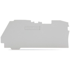 Wago 2106-1291 vég- és válaszlap, 1 mm vastag, szürke