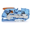 Wago 2116-1204 2 vezetékes átmenő sorkapocs, műk. karral és Push-in CAGE CLAMP®-pel, 16 mm², vizsgálóporttal, megfelelő Ex i alkalmazásokhoz, oldalsó és középső jelölés, DIN 35 x 15 és DIN 35 x 7,5 sínhez, Push-in CAGE CLAMP®, kék
