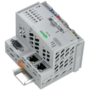 Wago 750-8212 PFC200 vezérlő, 2. generáció, 2 Ethernet-interfész, RS-232/485, IEC 61131-3, e!COCKPIT