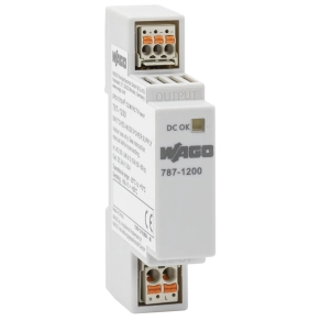 Wago 787-1200 Compact kapcsolóüzemű tápegység, egyfázisú, 24 V DC, 0,5 A, DC-OK LED, dugaszolható picoMAX® csatlakozás