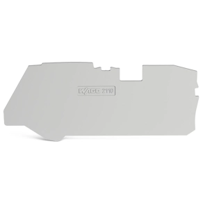 Wago 2110-1291 vég- és válaszlap, 1 mm vastag, szürke