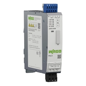 Wago 2787-2144 Pro 2 tápegység, egyfázisú, 24 V DC, 5 A, TopBoost és PowerBoost, konfigurálható túlterhelési működés, kommunikációs bővíthetőség