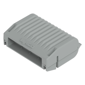 Wago 207-1332 gélbox kábelelágazásokhoz, a 221 és 2x73 sorozat legfeljebb 4 mm²-es összekötőihez, géllel előretöltve, 2-es méret, összekötők nélkül, szürke