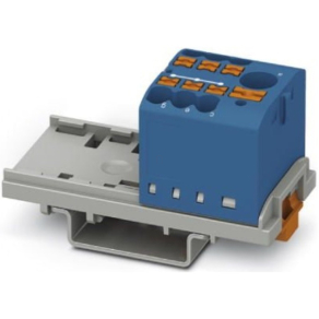   Elosztóblokk PTFIX  6/ 6X2,5-NS35 BU, 0,5-10mm2, 41/24 A 690 V NS 35/7,5, NS 35/15, rugós csatlakozás, 3273068