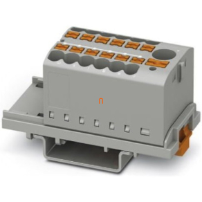   Elosztóblokk PTFIX 6/12X2,5-NS35 GY 0,5-10mm2, 41/24 A 690 V NS 35/7,5, NS 35/15, rugós csatlakozás, 3273088