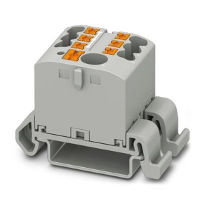   Elosztóblokk PTFIX 6/ 6X2,5 GY, 0,14-14mm2, 41 A 690 V NS 35/7,5, NS 35/15, rugós csatlakozás, 3273198