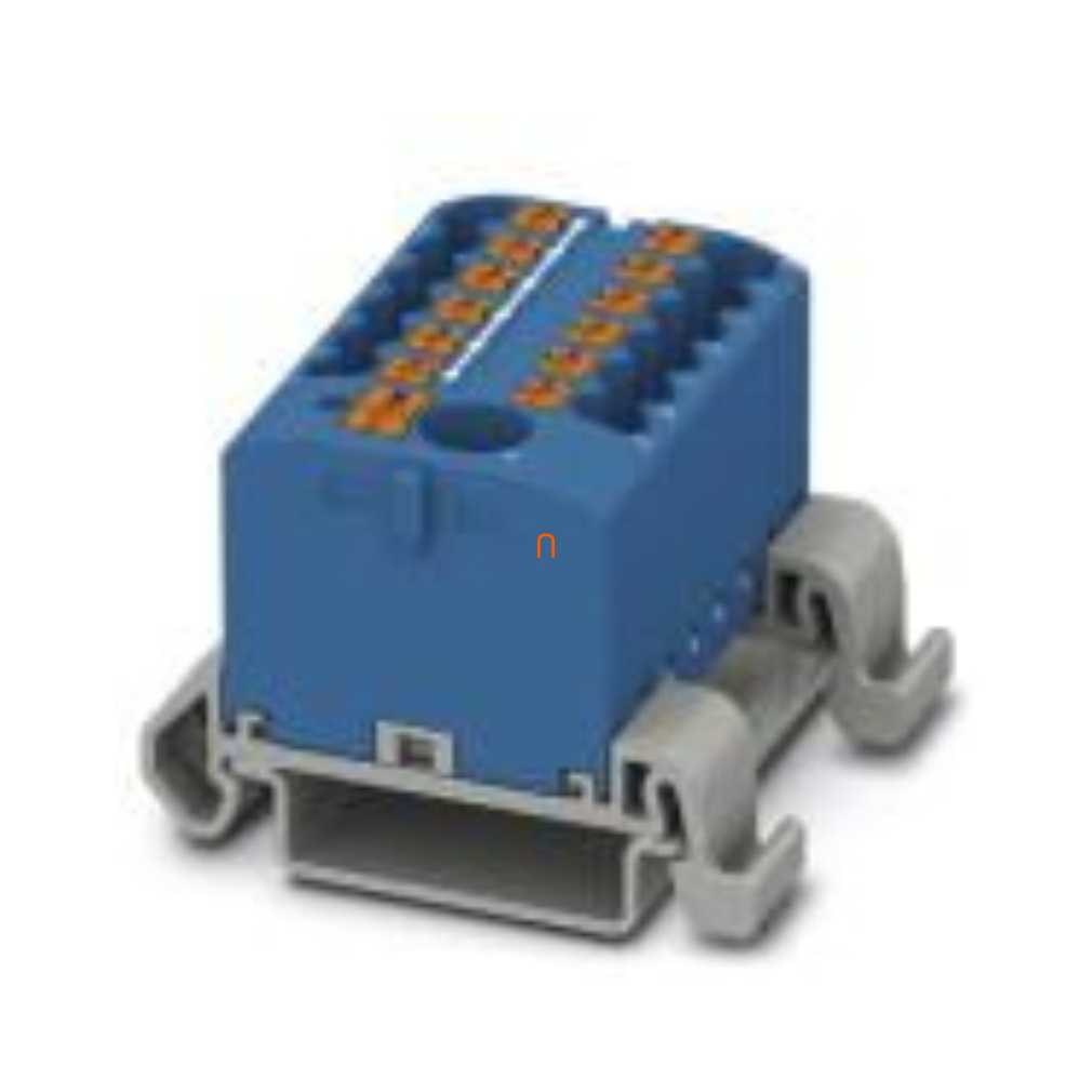 Elosztóblokk PTFIX 6/12X2,5-NS35A BU, 0,5-10mm2, 41/24 A 690 V NS 35/7,5, NS 35/15, rugós csatlakozás, 3273222