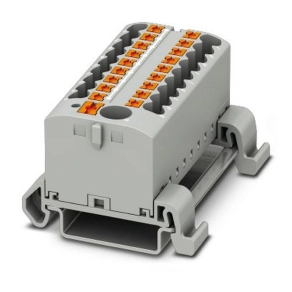   Elosztóblokk PTFIX 6/18X2,5--NS35A GY, 0,5-10mm2, szürkr, 24 A, 690V, NS 35, rugós, 3273242