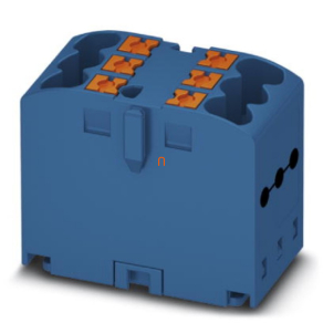   Elosztóblokk PTFIX 6X2,5 BU, 0,14-4mm2, 24 A 450 V NS 35/7,5, NS 35/15, rugós csatlakozás, 3273266