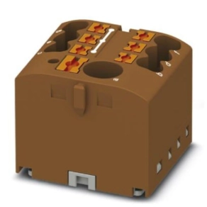   Elosztóblokk PTFIX 6/ 6X2,5 BN, 0,5-10mm2, 41/24 A 690 V sínre szerelhető, rugós csatlakozás, 3273340
