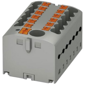   Elosztóblokk PTFIX  6/12X2,5 GY, 0,5-10mm2, 41/24 A 690 V sínre szerelhető, rugós csatlakozás, 3273352