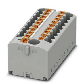   Elosztóblokk PTFIX  6/18X2,5 GY, 0,5-10mm2, 41/24 A 690 V sínre szerelhető, rugós csatlakozás, 3273374