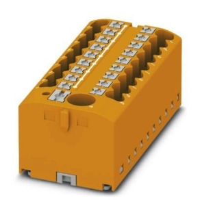   Elosztóblokk PTFIX 6/18X2,5 OG, 0,5-10mm2, 41/24 A 690 V sínre szerelhető, rugós csatlakozás, 3273392