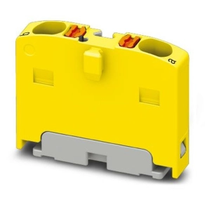   Elosztóblokk PTFIX 2X1,5 YE, 0,14-2,5mm2, 17,5 A 450 V NS35/15, pattintható, 3002922