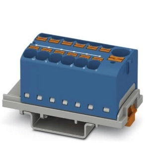   Elosztóblokk PTFIX 10/12X4-NS35 BU, 0,5-10mm2, 32 A 800 V NS 35/7,5, NS 35/15,3273616