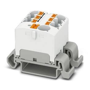   Elosztóblokk PTFIX 10/6X4-NS35A WH, 0,5-10mm2, fehér, 41 A, 800V, NS 35/7,5, NS 35/15, 3273736
