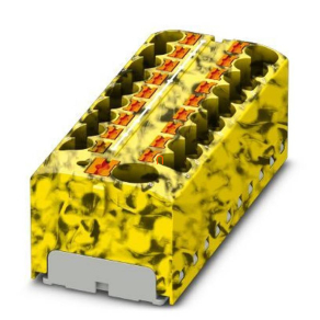   Elosztóblokk PTFIX 10/18X4-FE, 0,5-10mm2, 57/32 A 450 V sínre szerelhető, rugós csatlakozás, 3273920