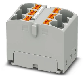   Elosztóblokk PTFIX 6X4 GY, 0,2-6mm2, 32 A 450 V sínre szerelhető, pattintható csatlakozás, 3273790