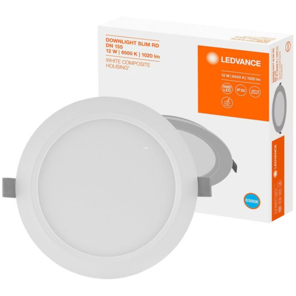 Ledvance Downlight Slim Round 12W/6500K 1020lm IP20 fehér LED lámpatest