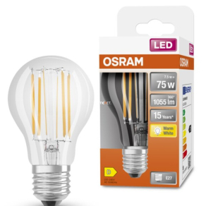   Osram E27 LED Star 7,5W 1055lm 2700K melegfehér 300° - 75W izzó helyett