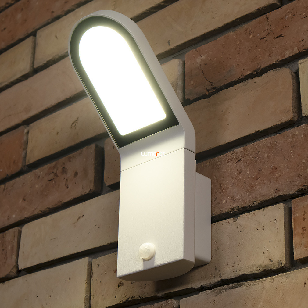 Ledvance kültéri fali LED lámpa mozgásérzékelővel, melegfehér, 12,2 W, fehér (Endura Style Wall)