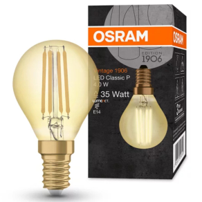 Osram Vintage melegfehér E14 LED, 4W - 36W izzó helyett