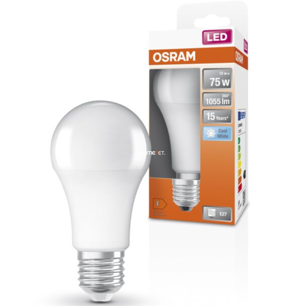 Osram E27 LED Star 10W 1055lm 4000K hidegfehér 200° - 75W izzó helyett