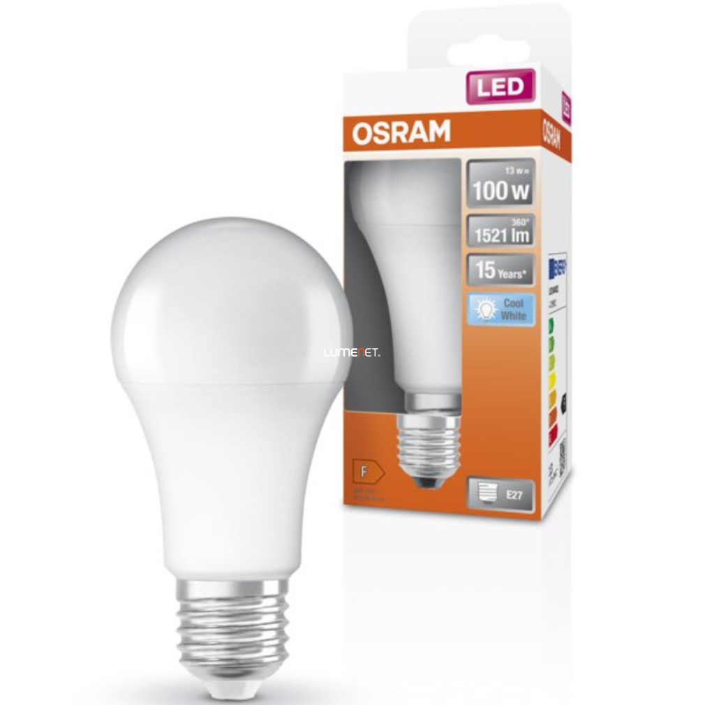 Osram E27 LED Star 13W 1521lm 4000K hidegfehér 200° - 100W izzó helyett