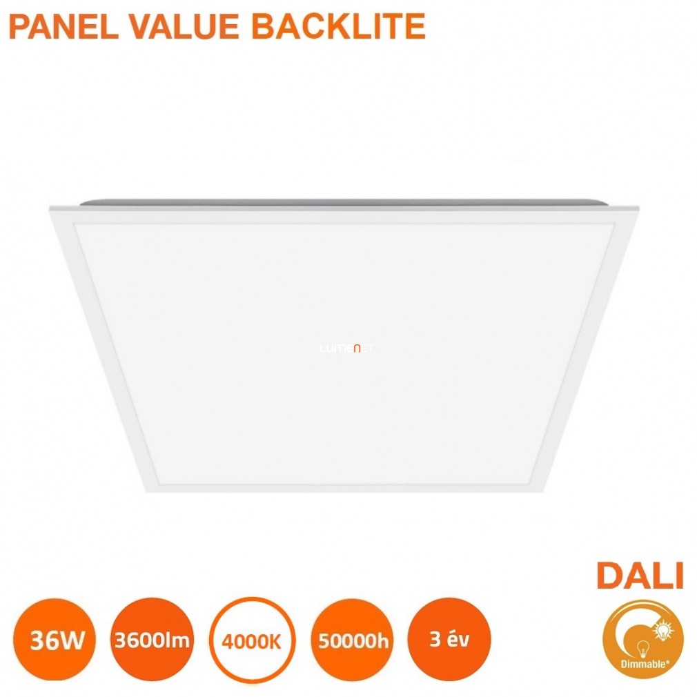 Ledvance Value Backlite DALI LED panel 600 36W 4000K 3600lm 595x595mm (3x18W)