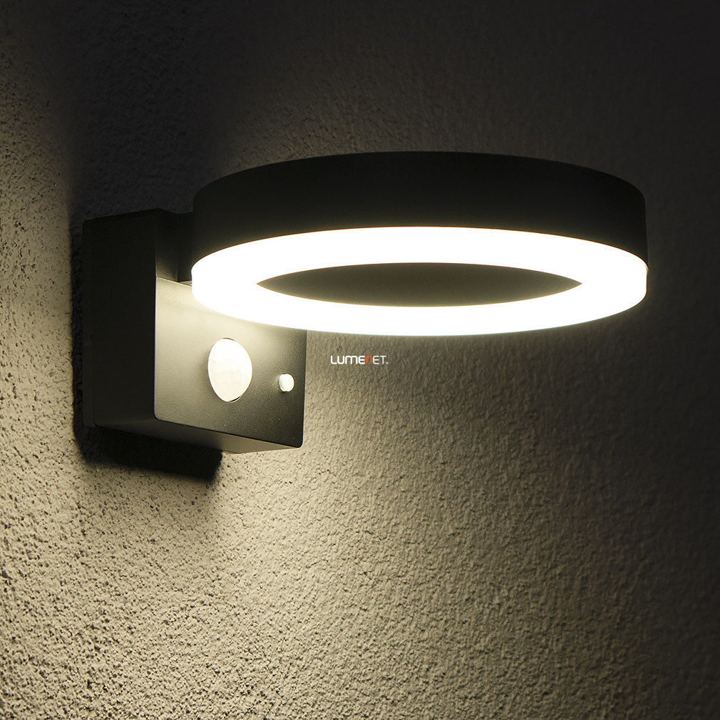 Ledvance Endura Style Solar fény és mozgásérzékelővel kültéri fali LED lámpa fekete IP44