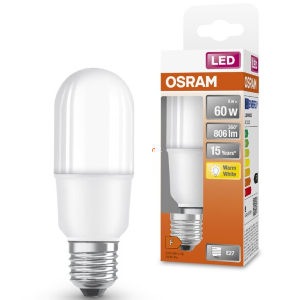 Osram E27 LED Star 8W 806lm 2700K melegfehér 200° - 60W izzó helyett