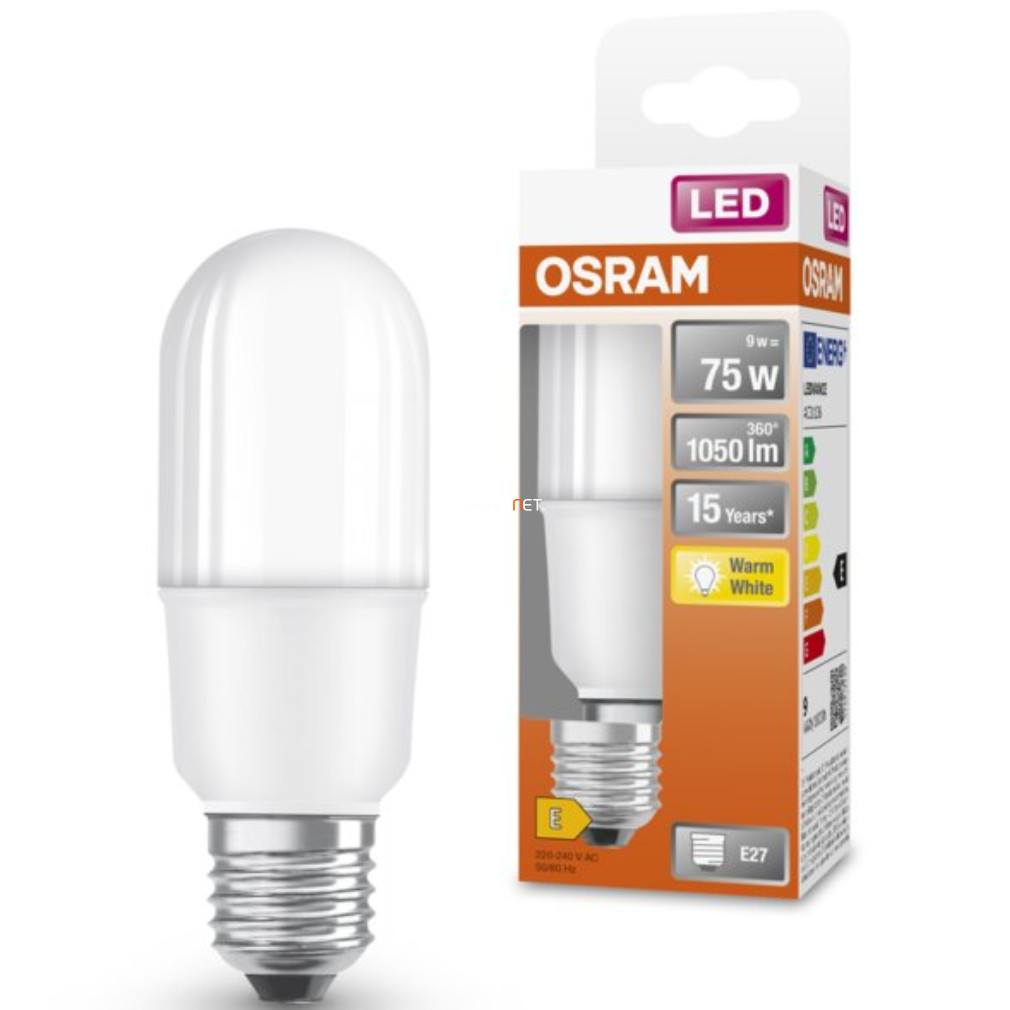 Osram E27 LED Star 9W 1050lm 2700K melegfehér 200° - 75W izzó helyett