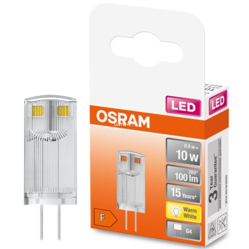 Osram G4 12V LED Special 0,9W 100lm 2700K melegfehér, 320° - 10W izzó helyett