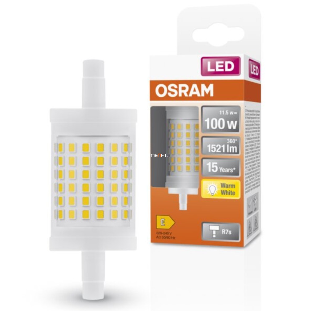 Osram R7s LED Special Line 12W 1521lm 2700K melegfehér 360° - 100W izzó helyett