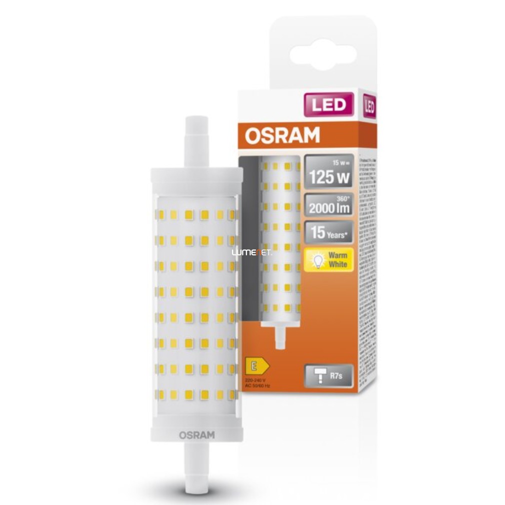 Osram R7s LED Special Line 16W 2000lm 2700K melegfehér 300° - 125W izzó helyett
