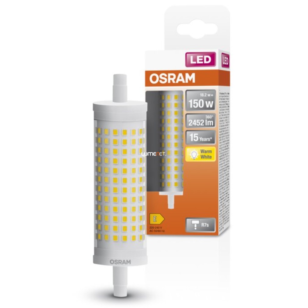 Osram R7s LED Special Line 19W 2452lm 2700K melegfehér 360° - 150W izzó helyett