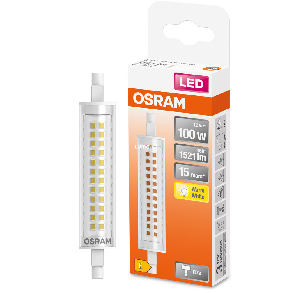 Osram Special Line R7s LED 12W 1521lm 2700K - 100W izzó helyett