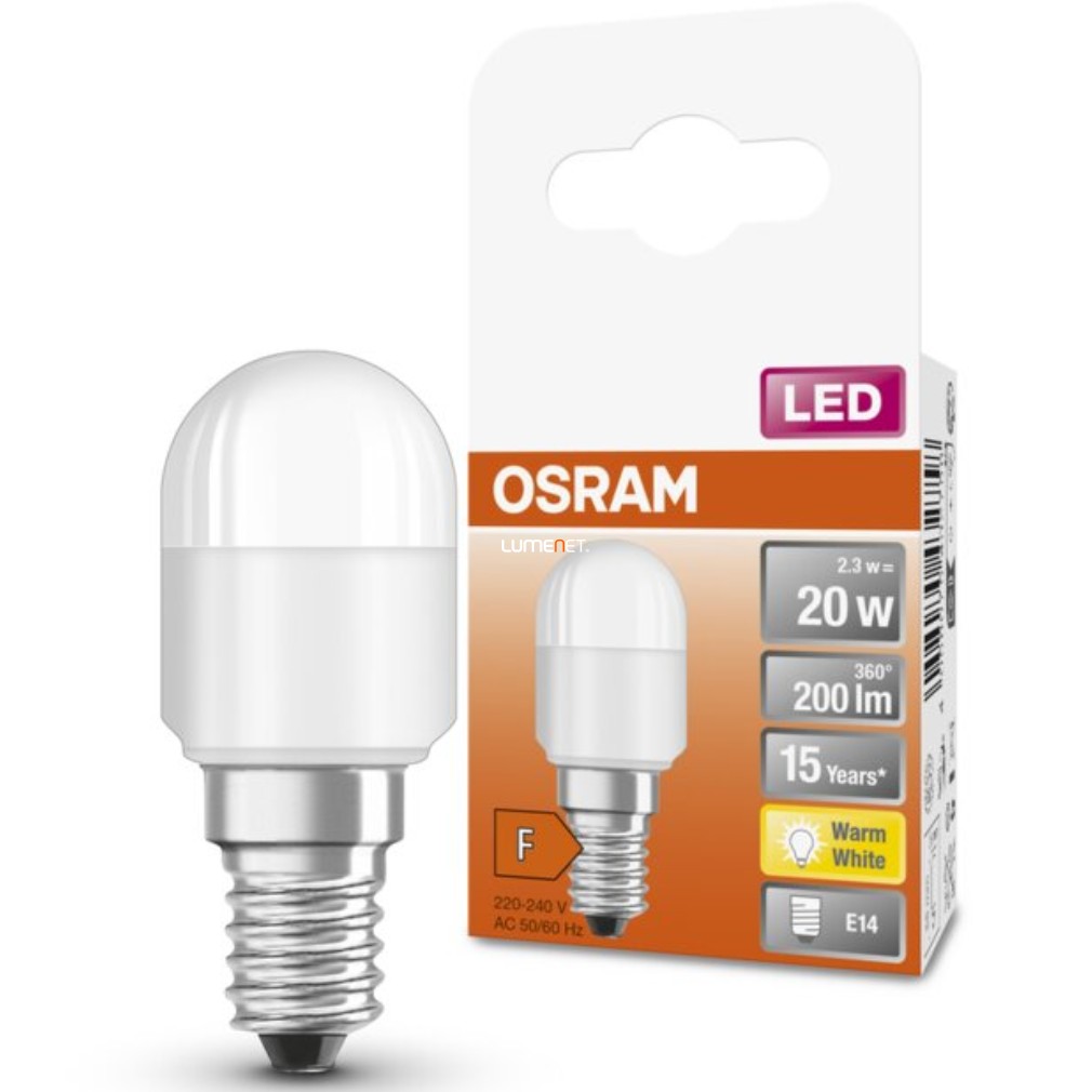 Osram E14 T26 LED Special 2,3W 200lm 2700K melegfehér 160° - 20W izzó helyett