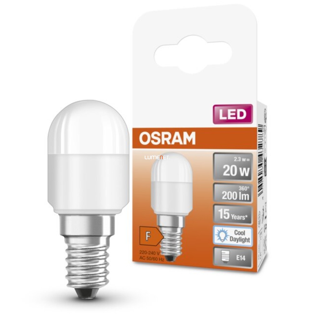 Osram E14 T26 LED Special 2,3W 200lm 6500K daylight 160° - 20W izzó helyett