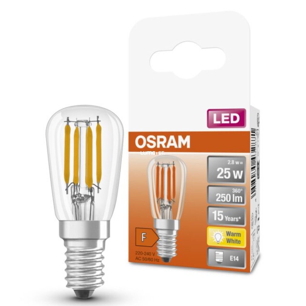 Osram E14 T26 LED Special 2,8W 250lm 2700K melegfehér 320° - 25W izzó helyett